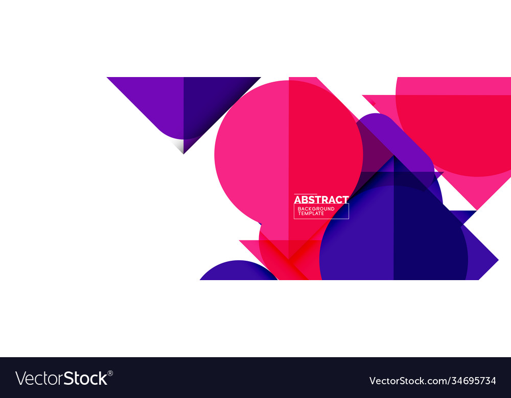 Simple circles and triangles abstract background Vector Image Simple circles and triangles abstract background