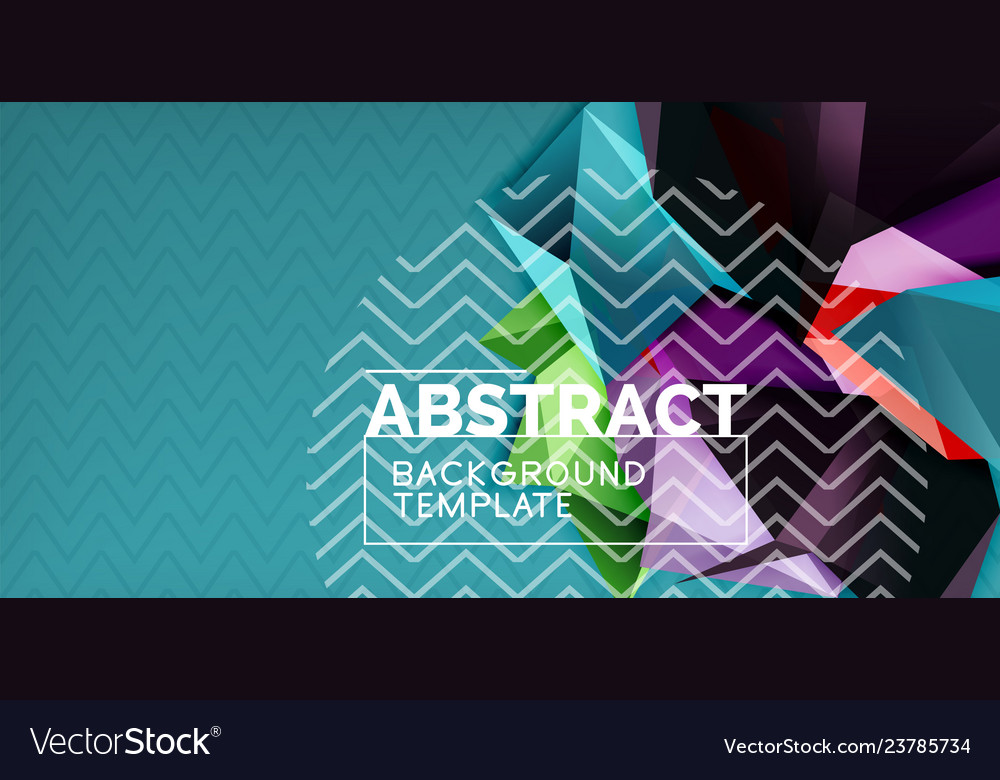 Triangular low poly background design