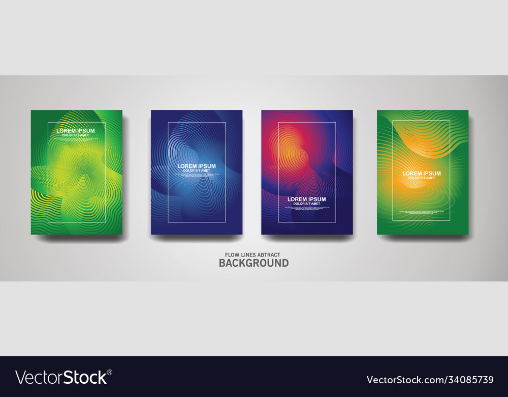 Abstract flow lines pattern background Vector Image Abstract flow lines pattern background