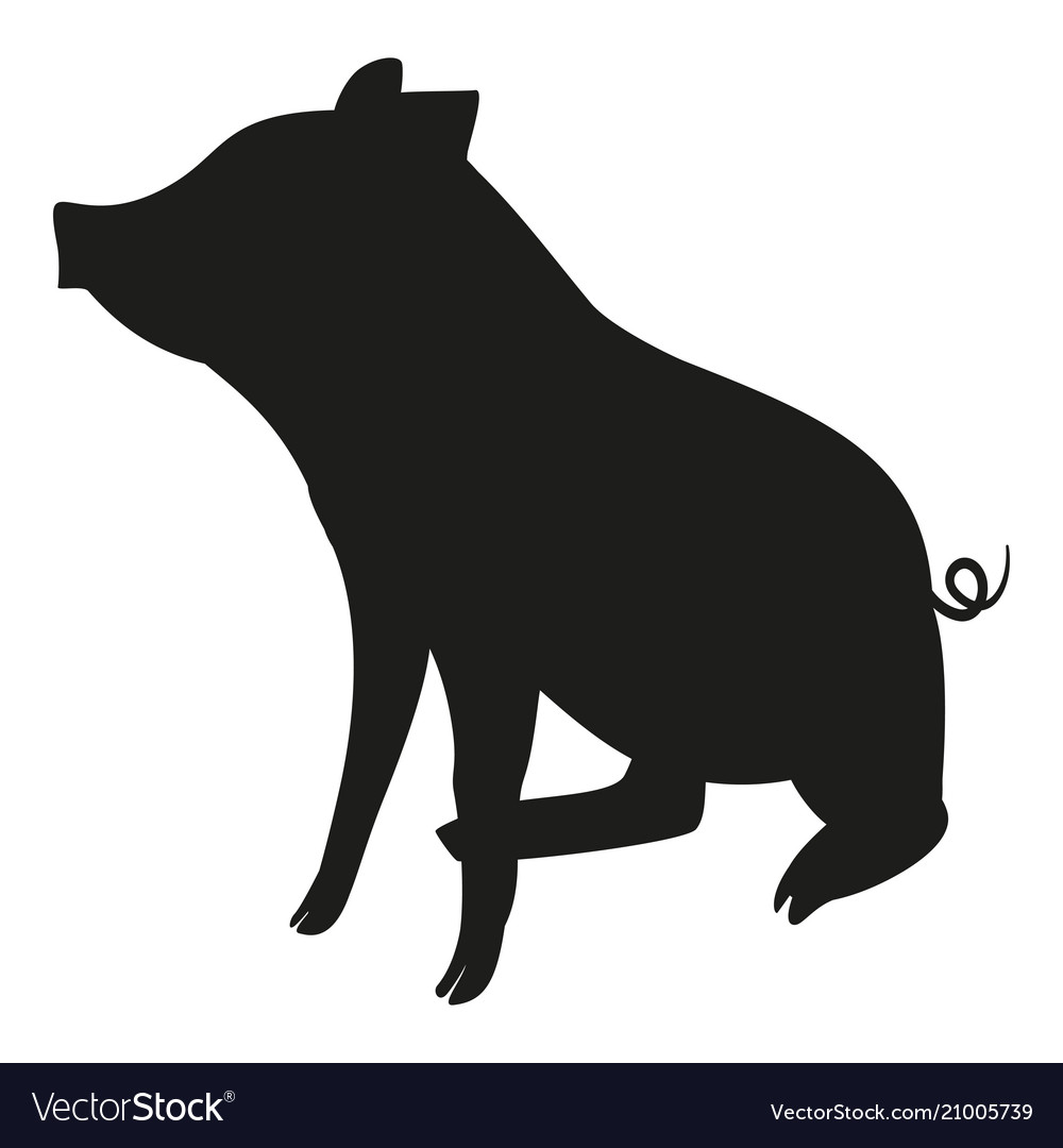 pig silhouette