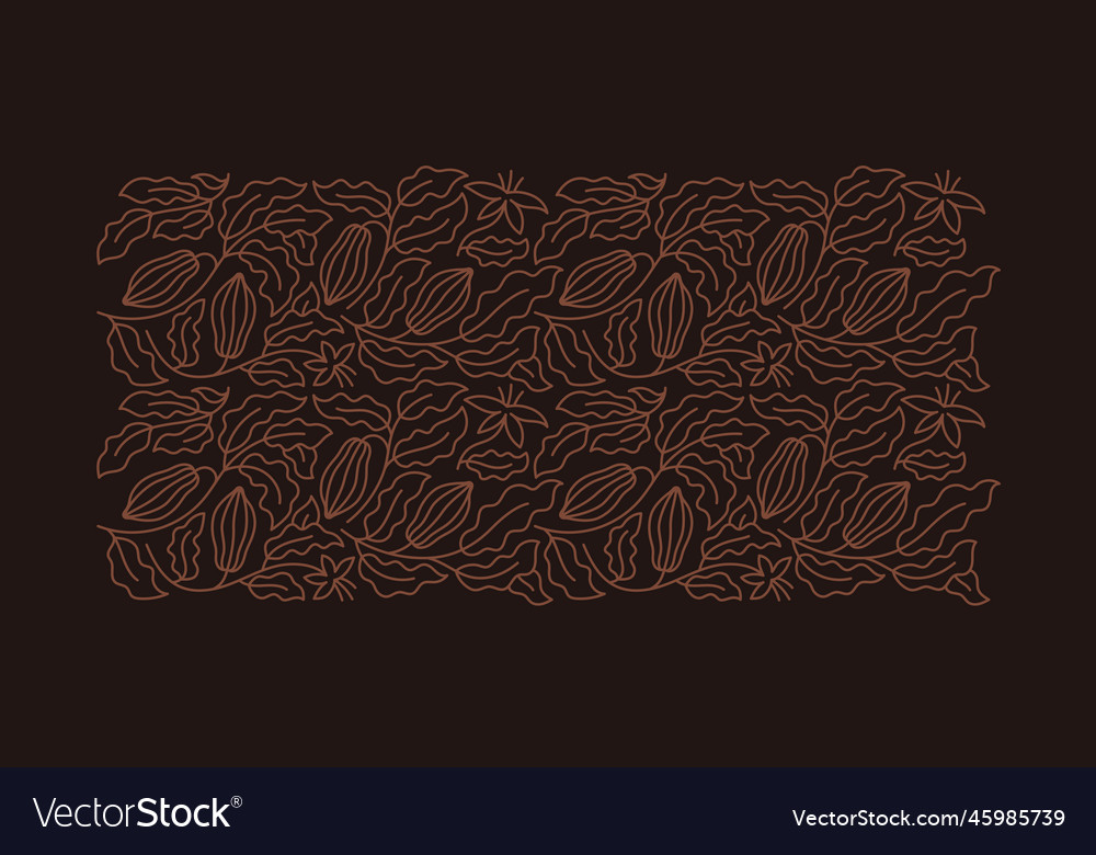 Cocoa background chocolate pack design element