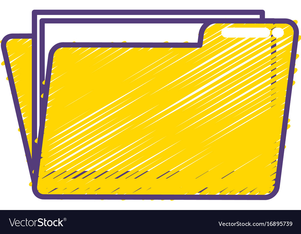 Folder file with important business documents Vector Image