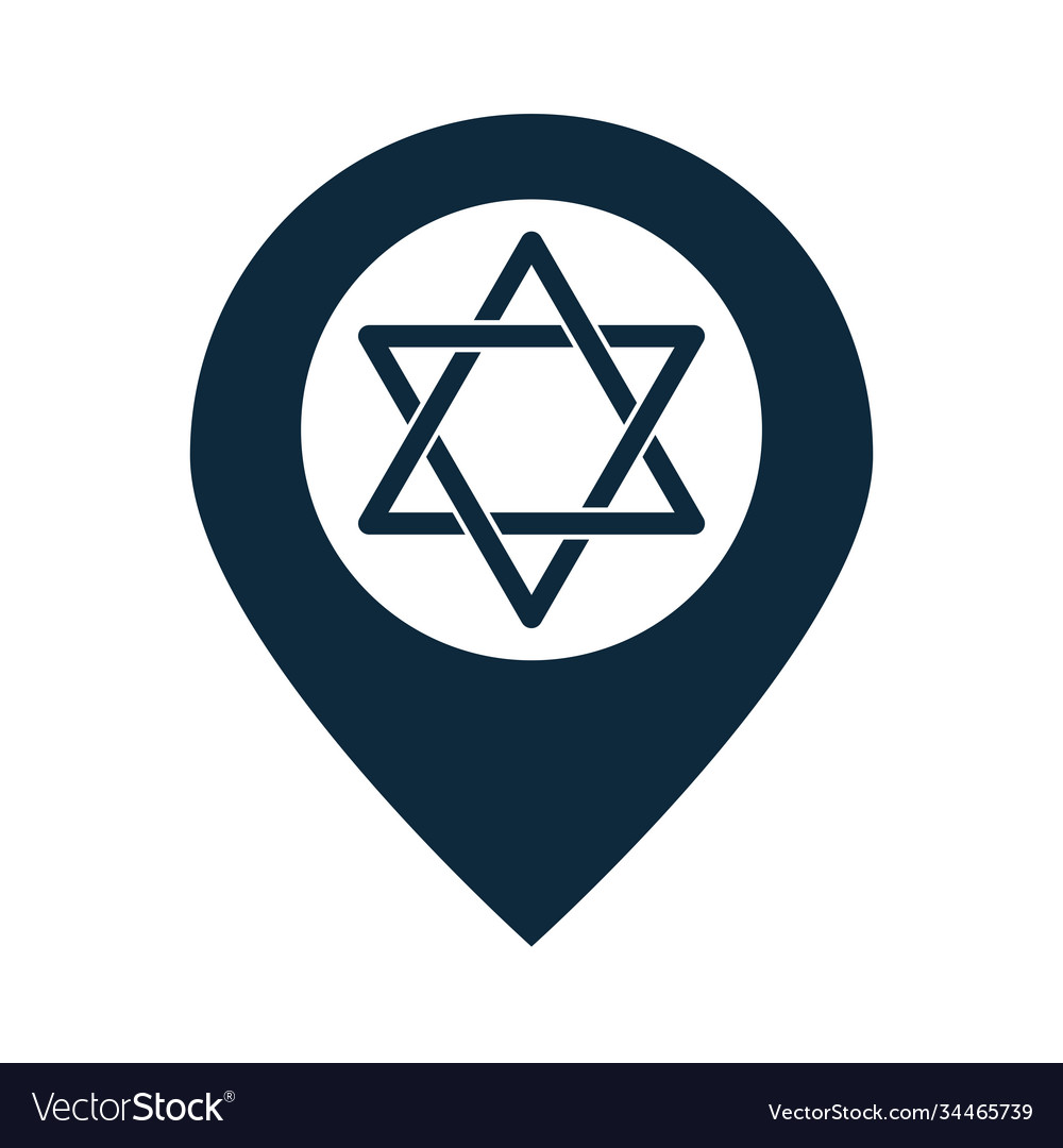 Hanukkah pointer location with star david