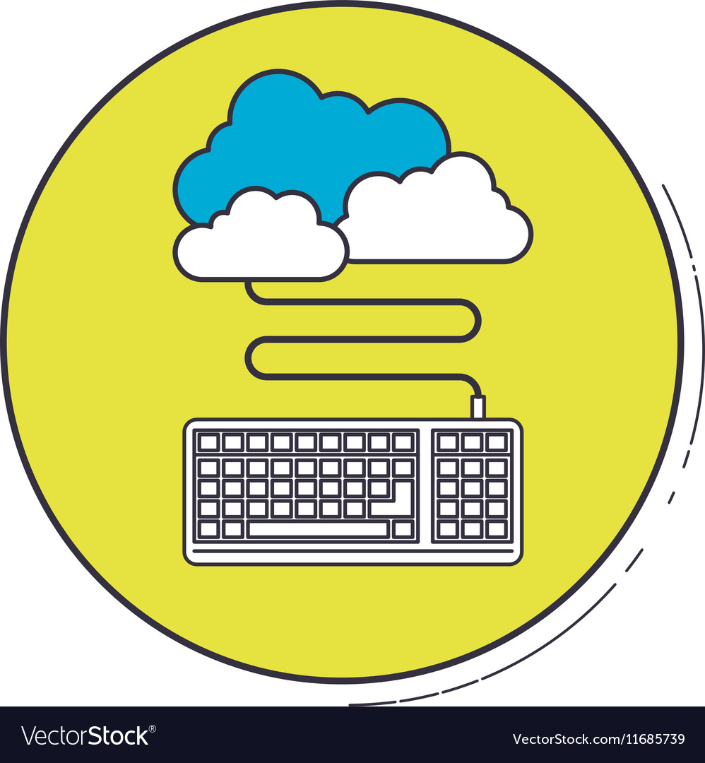 Keyboard inside green button design