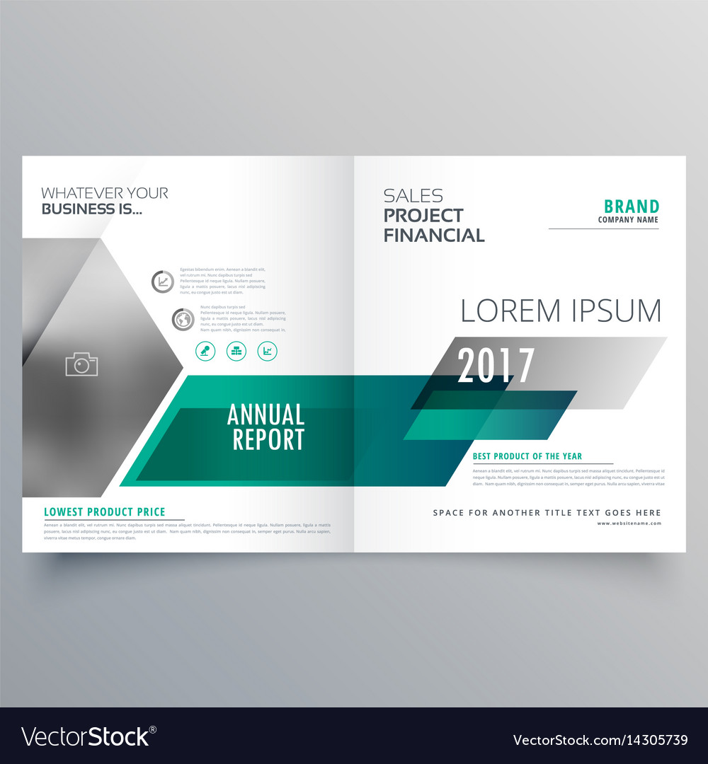 modern bifold brochure template design for your vector image