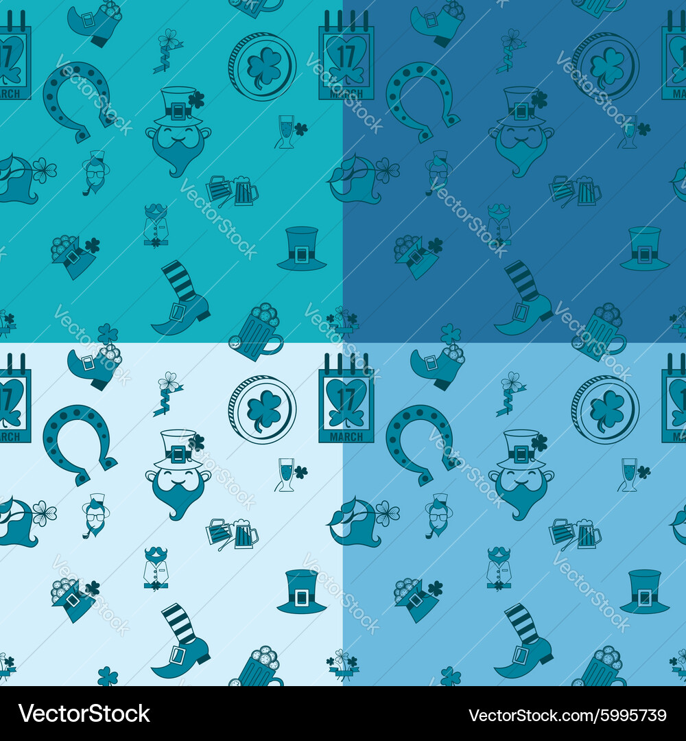 Saint patricks day seamless pattern Royalty Free Vector