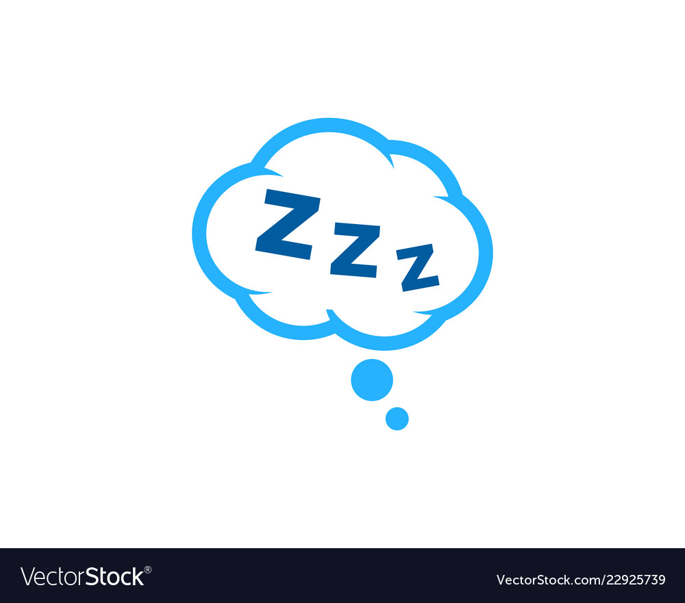 Sleep logo icon design Royalty Free Vector Image