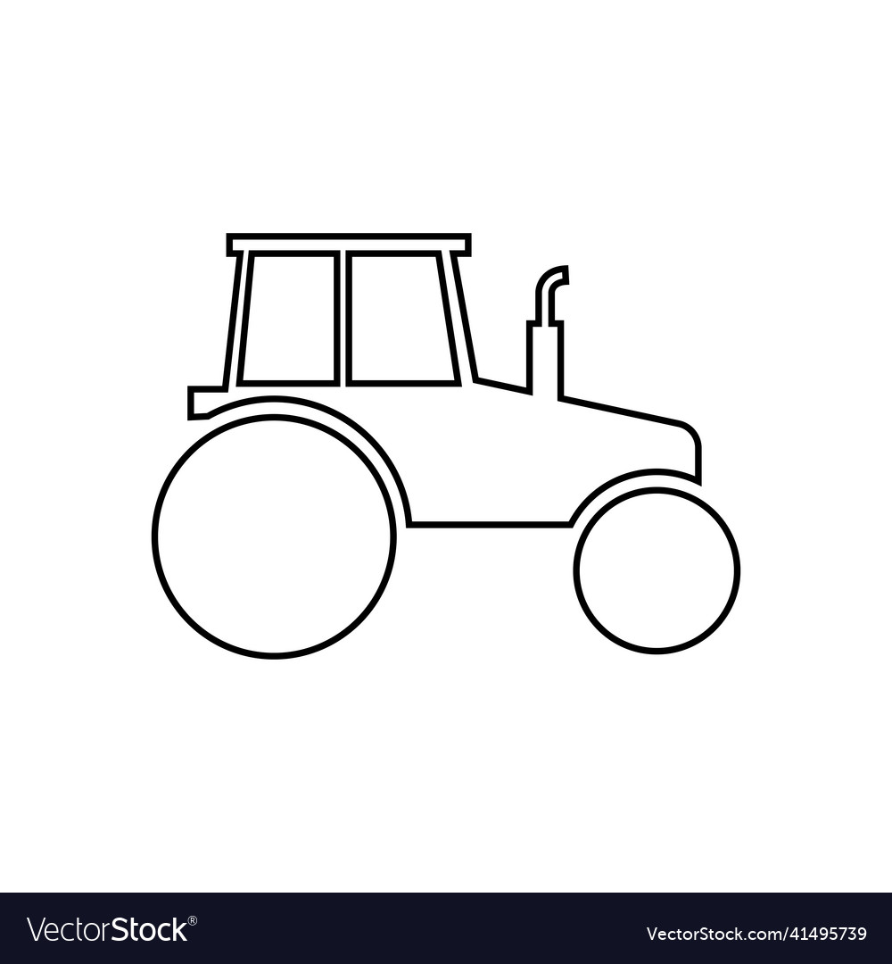 Tractor line icon