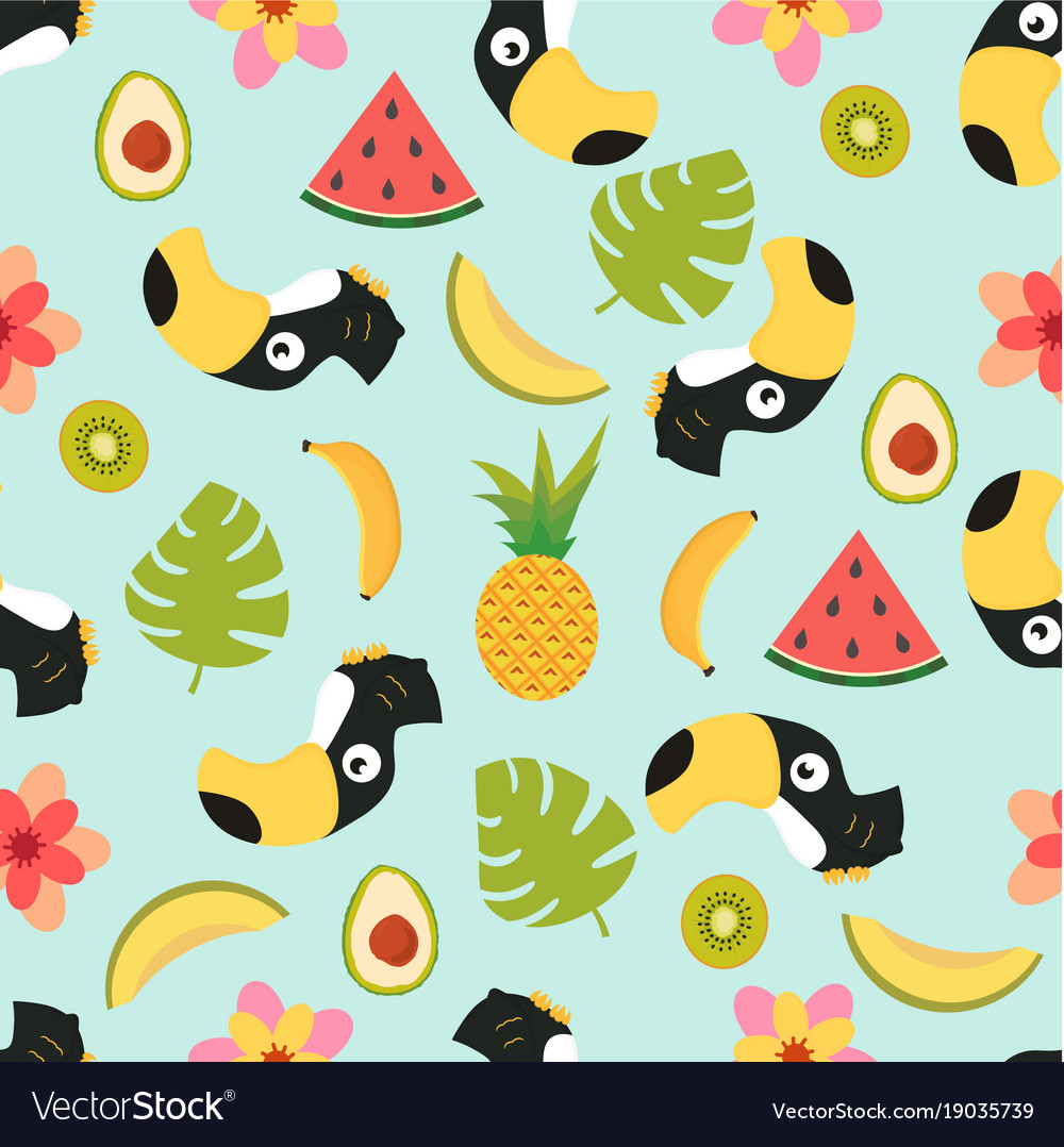Tropical Toucan Pattern
