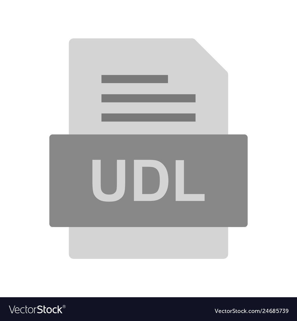 Udl file document icon