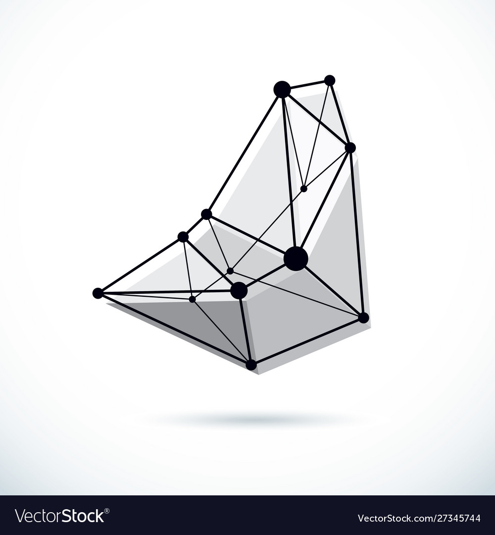 Abstract background isometric dimensional shape vector image Abstract background isometric dimensional shape