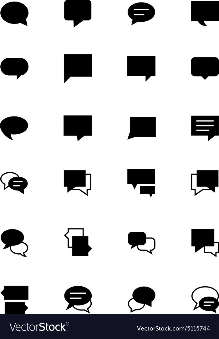 Chat Message Icons - Communication