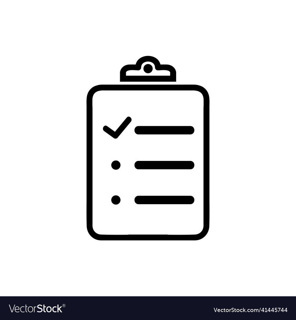 Checklist icon one of set web icons vector image Checklist icon one of set web icons