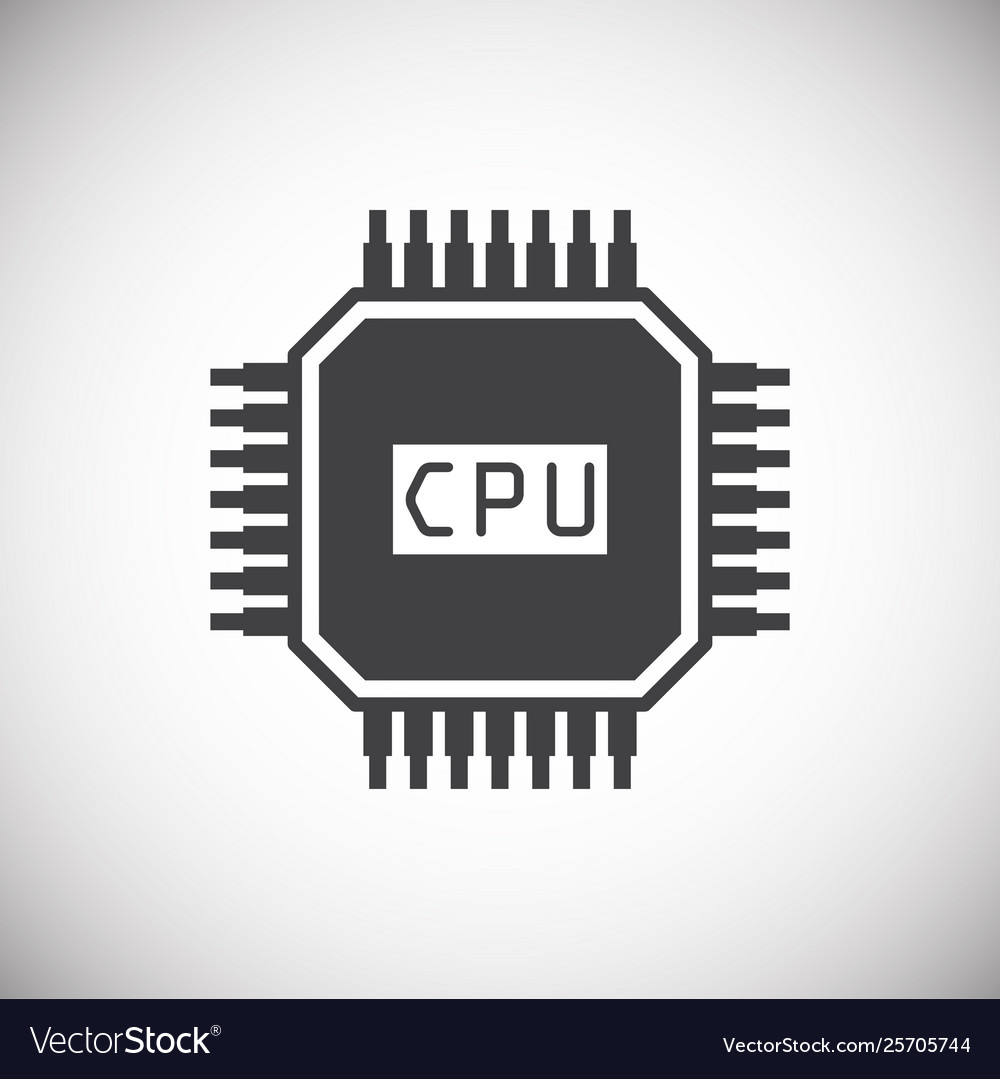 Computer hardware icon on background for graphic