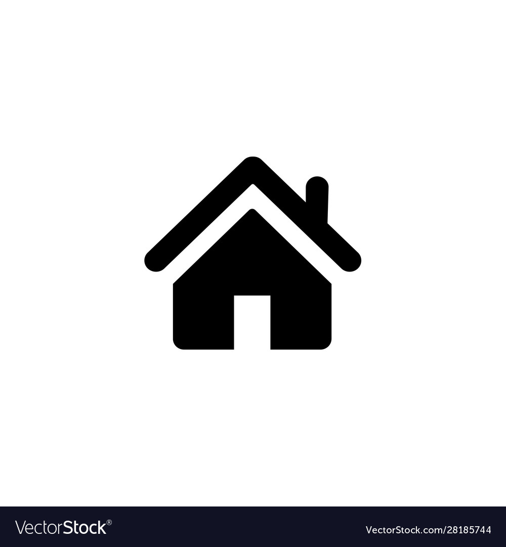 Home silhouette icon logo