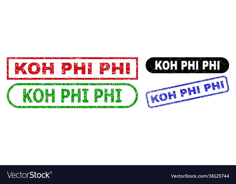 Koh phi rectangle watermarks using grunged style