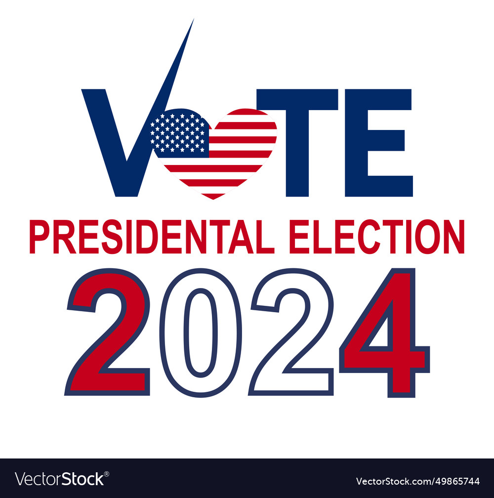 Presidential elections event banner background Vector Image