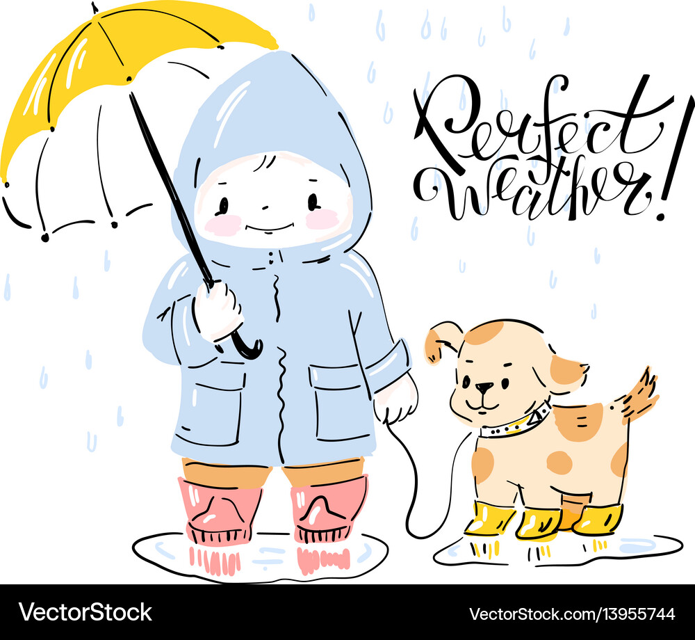 Rain Royalty Free Vector Image - VectorStock