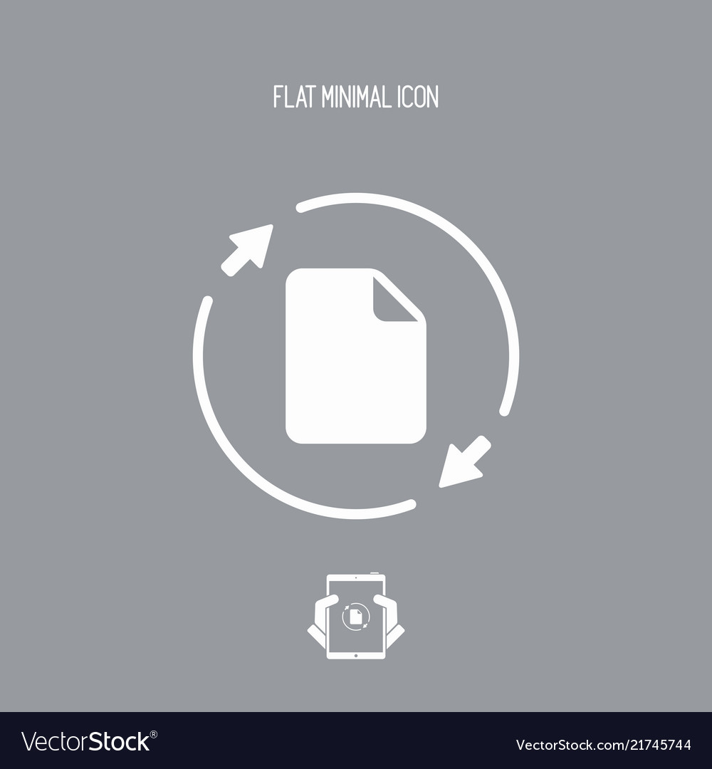 Update file - flat minimal icon