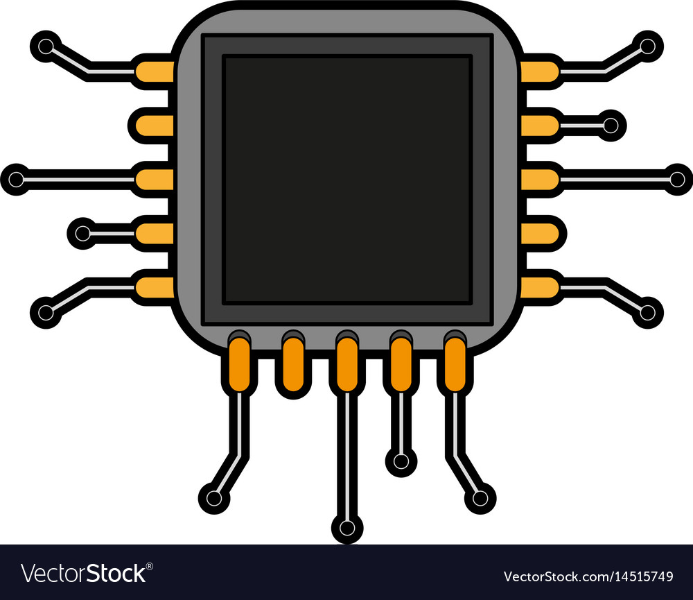 Abstraktes cpu-Symbolbild