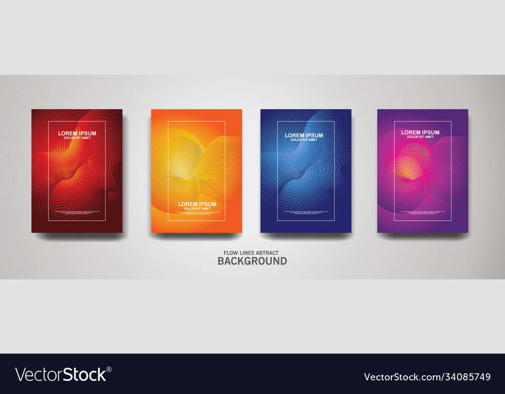 Abstract flow lines pattern background vector image Abstract flow lines pattern background