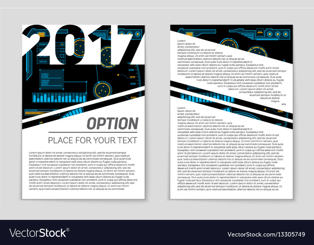 Abstract layout background set for art
