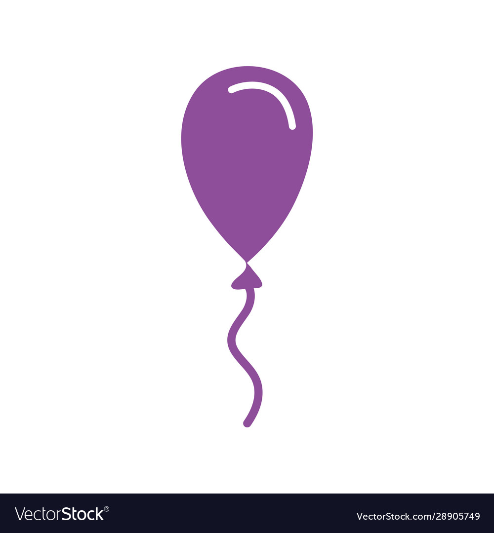 Balloon Helium Floating Isolated Icon Royalty Free Vector