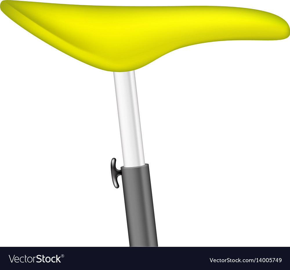 Bicycle seat in yellow design