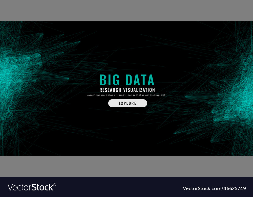 Digital abstract big data mesh background vector image Digital abstract big data mesh background
