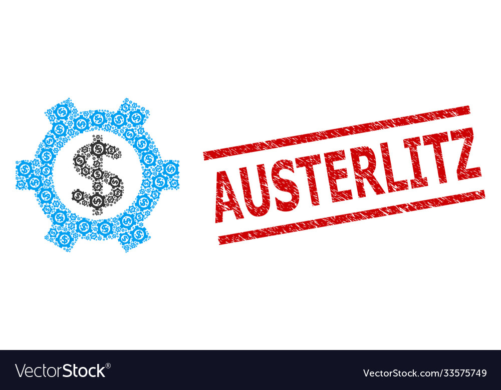 Financial settings recursion mosaic vector image Financial settings recursion mosaic