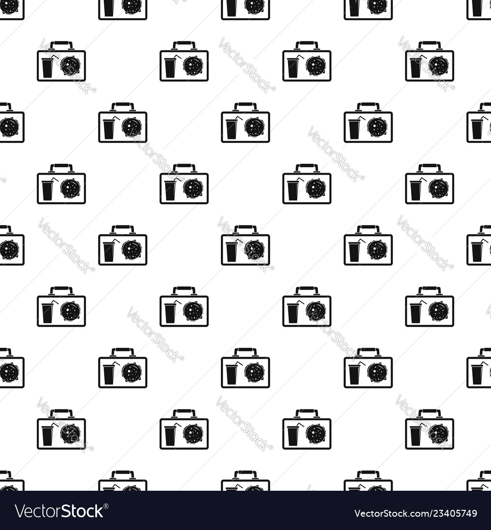 Lunch bag pattern seamless