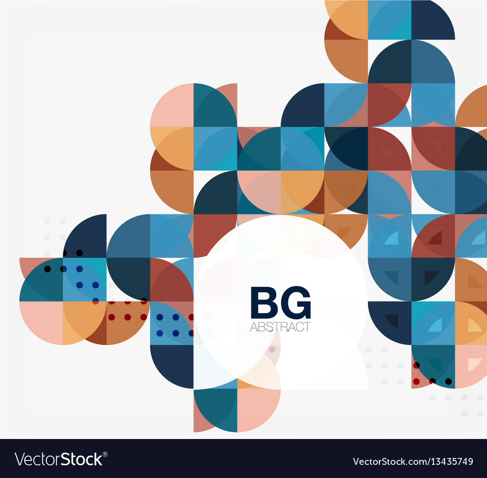 Minimalistic circle composition background vector image Minimalistic circle composition background