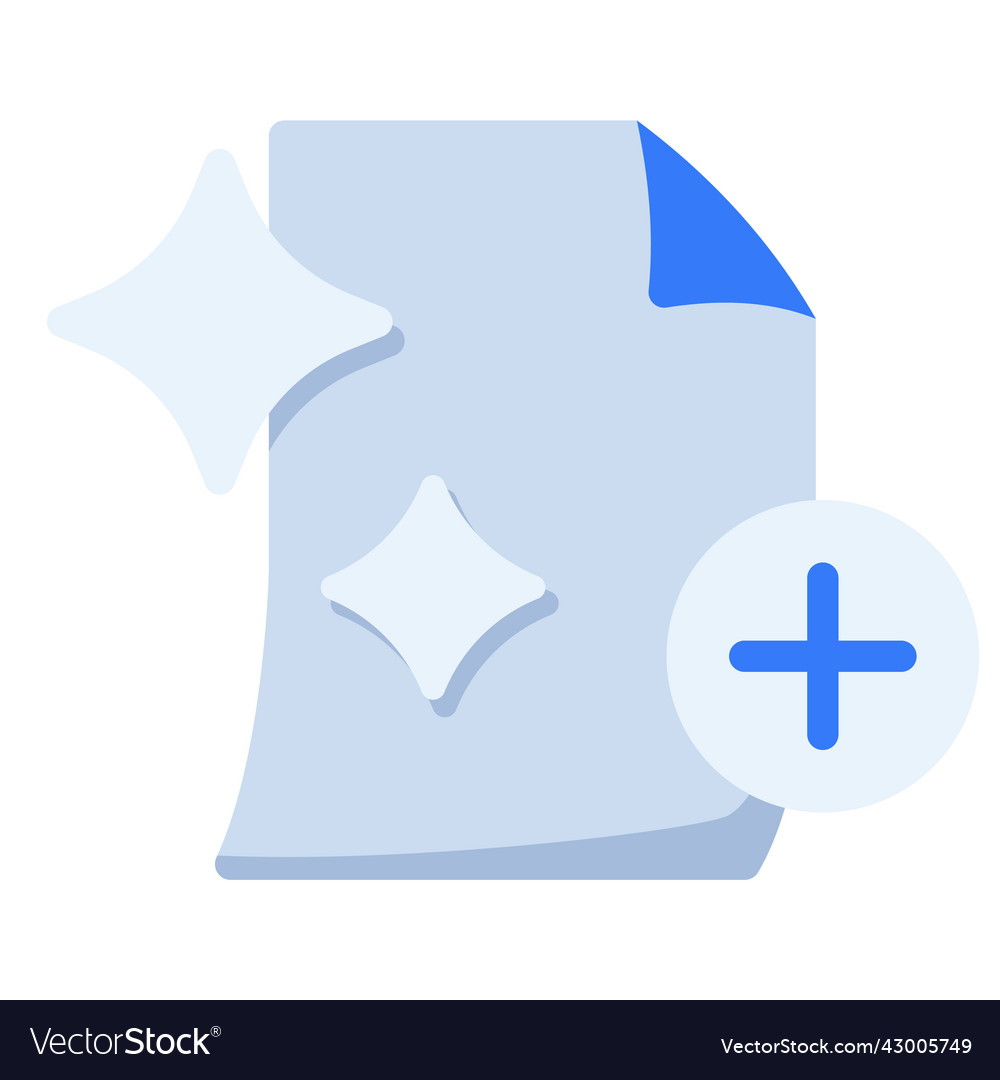 New file empty state single isolated icon