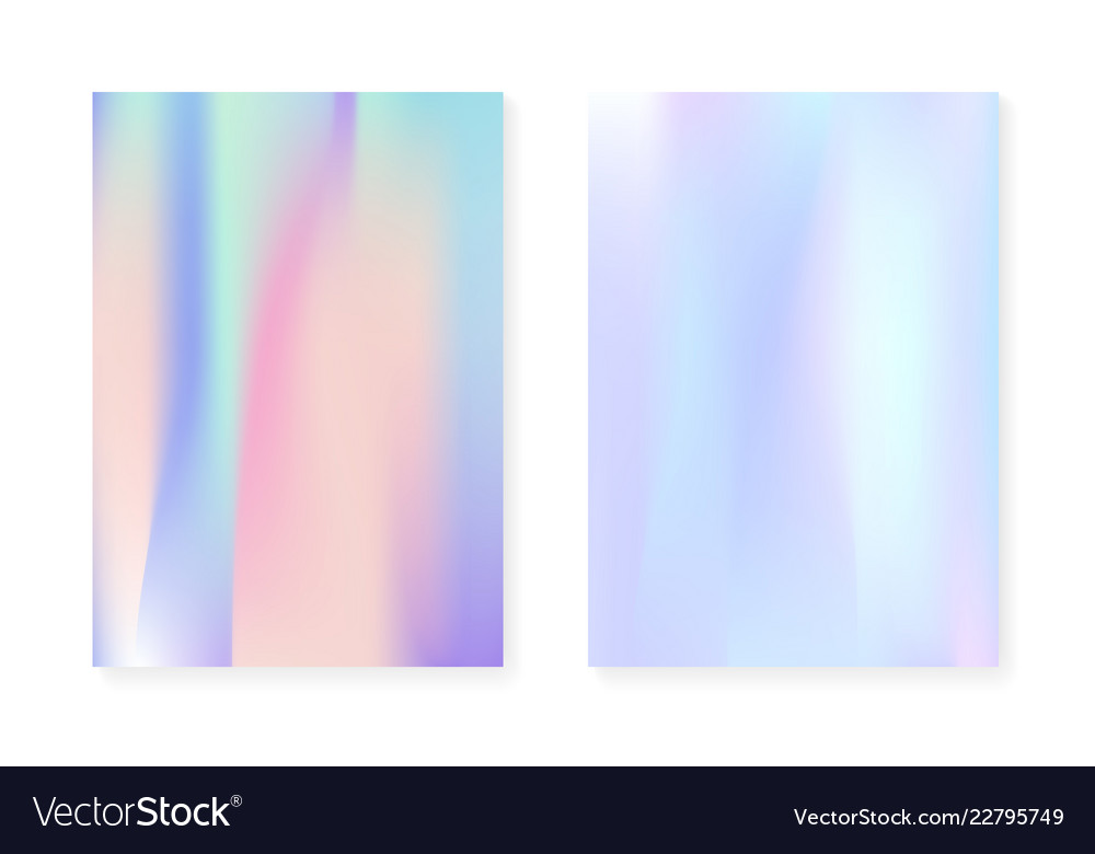 Pearlescent background with holographic gradient vector image Pearlescent background with holographic gradient