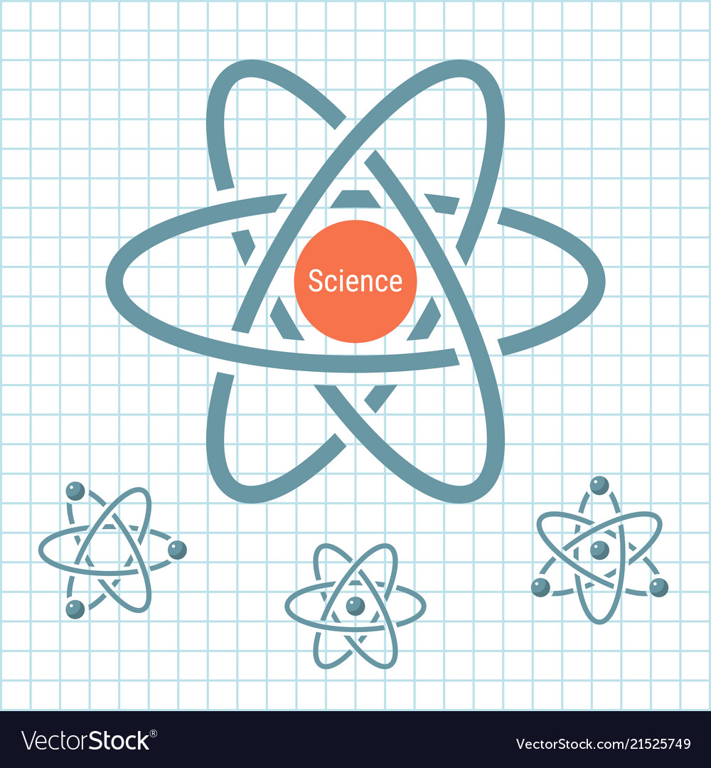 Rotating Atoms Scientific Concept