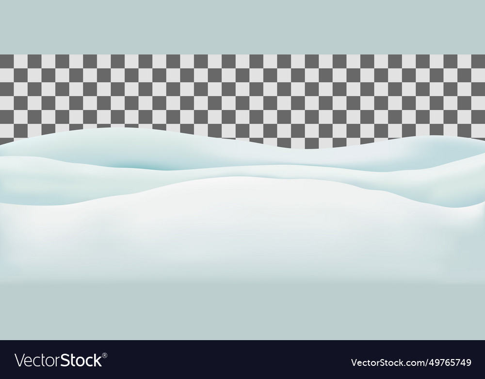 Snow landscape isolated Royalty Free Vector Image