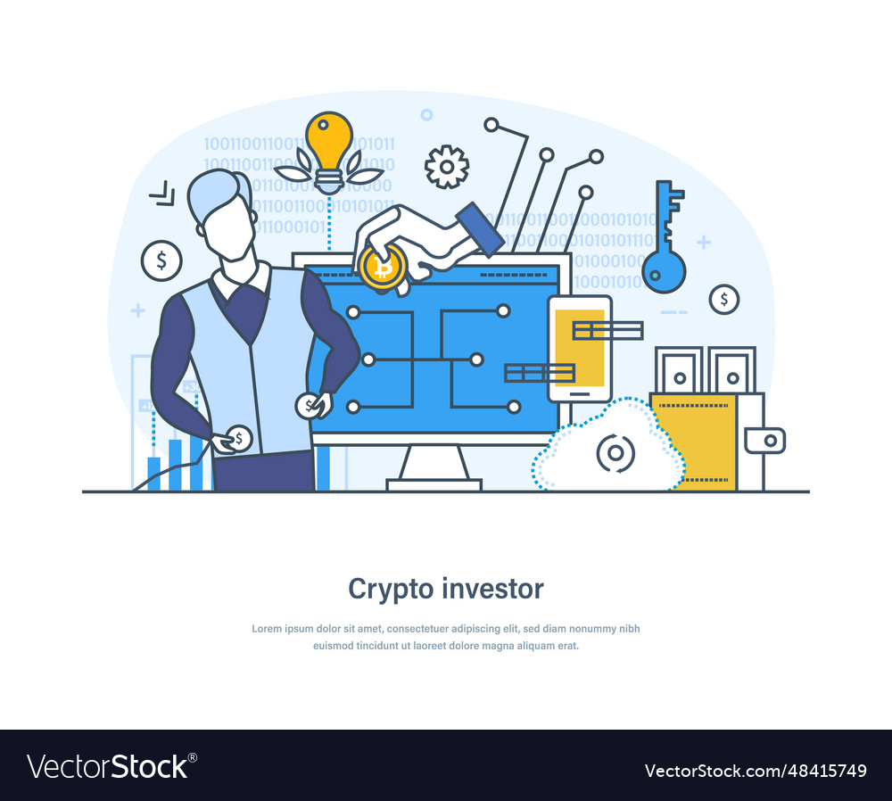 Successful crypto investor making profit