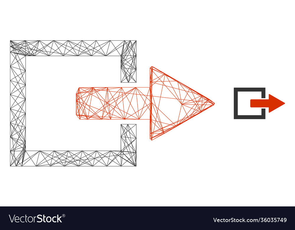 Web net export arrow icon vector image Web net export arrow icon