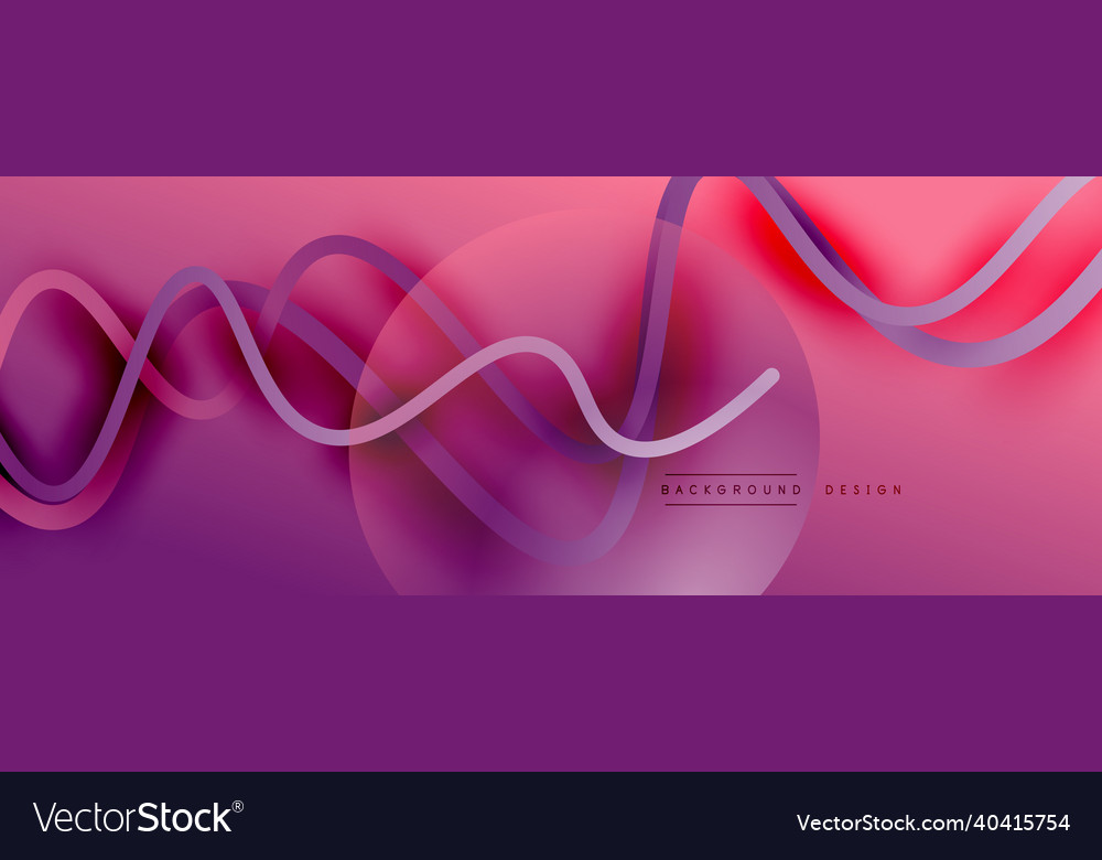 Abstract gradient background with wave line Vector Image Abstract gradient background with wave line