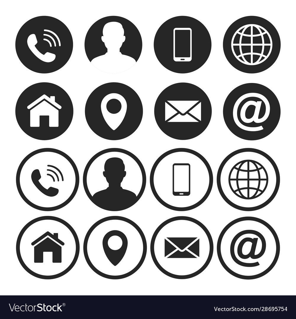 vector icons contact