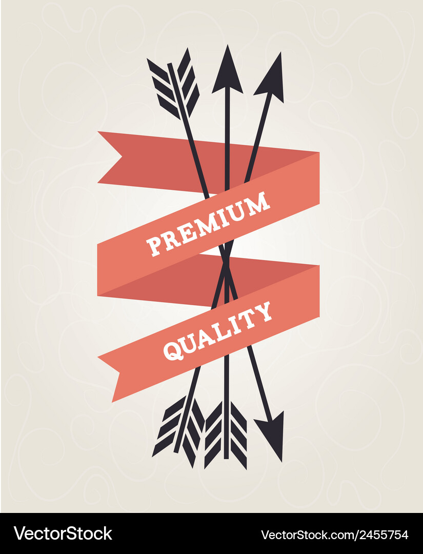 Emblem design over beige background Royalty Free Vector