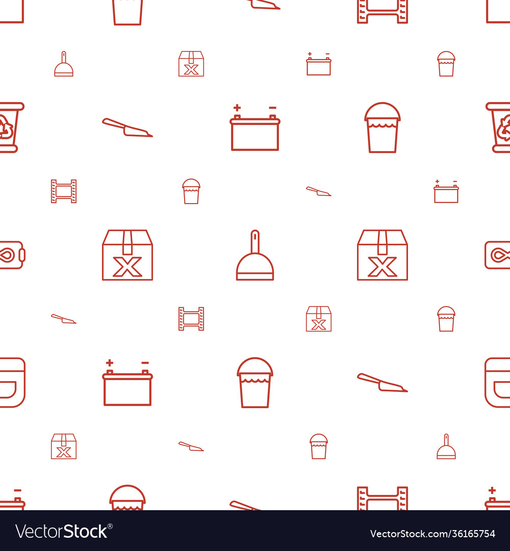 Empty icons pattern seamless white background