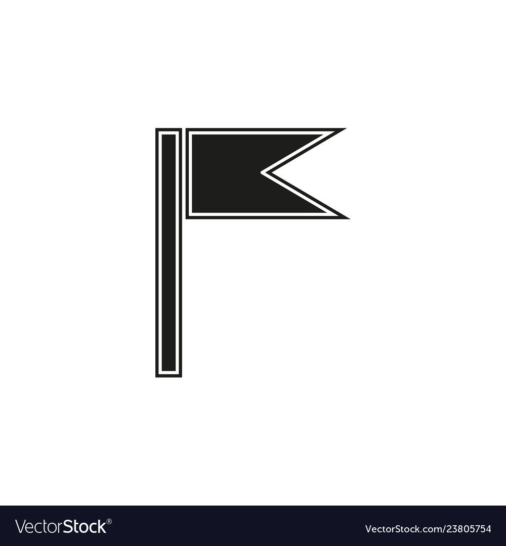 Flag pointer - location sign marker pin map symbol