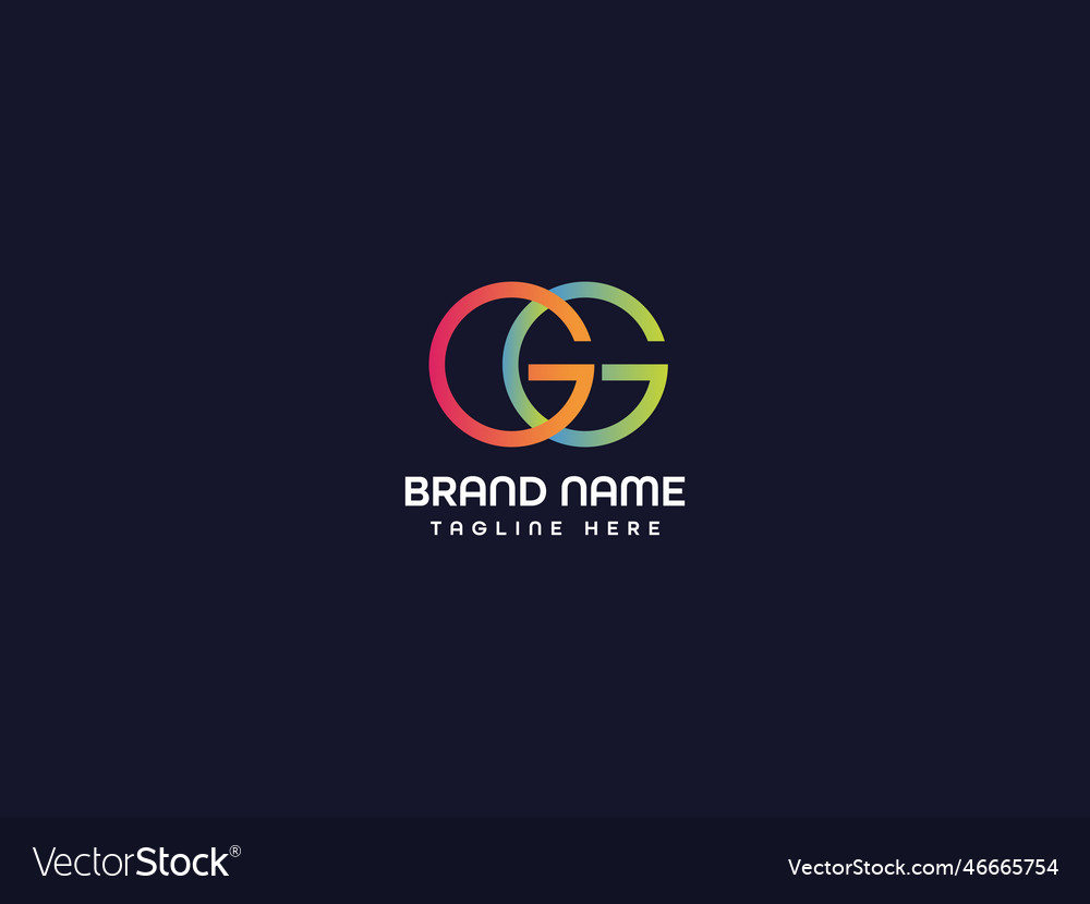 G modern letter logo Royalty Free Vector Image