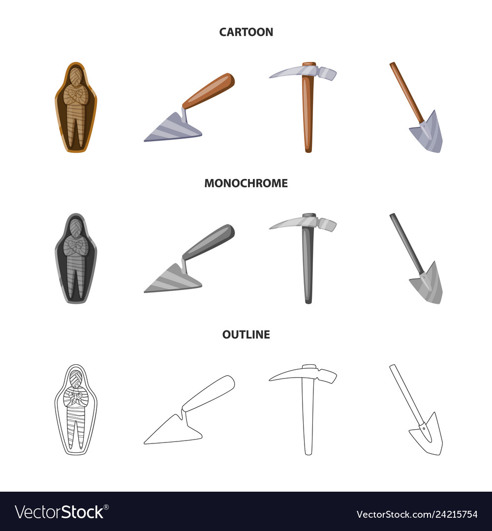 Isolated object of story and items icon set vector image Isolated object of story and items icon set