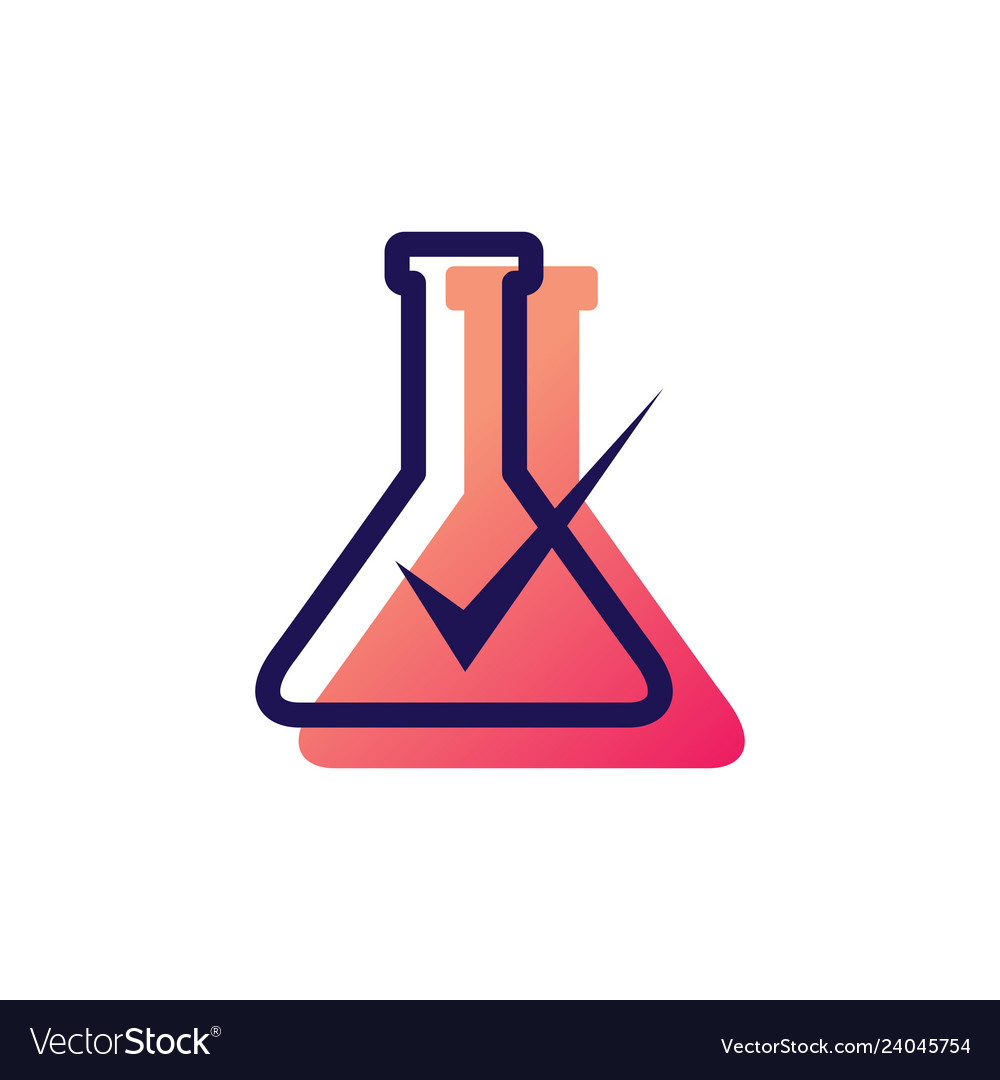 lab-check-verified-logo-icon-royalty-free-vector-image