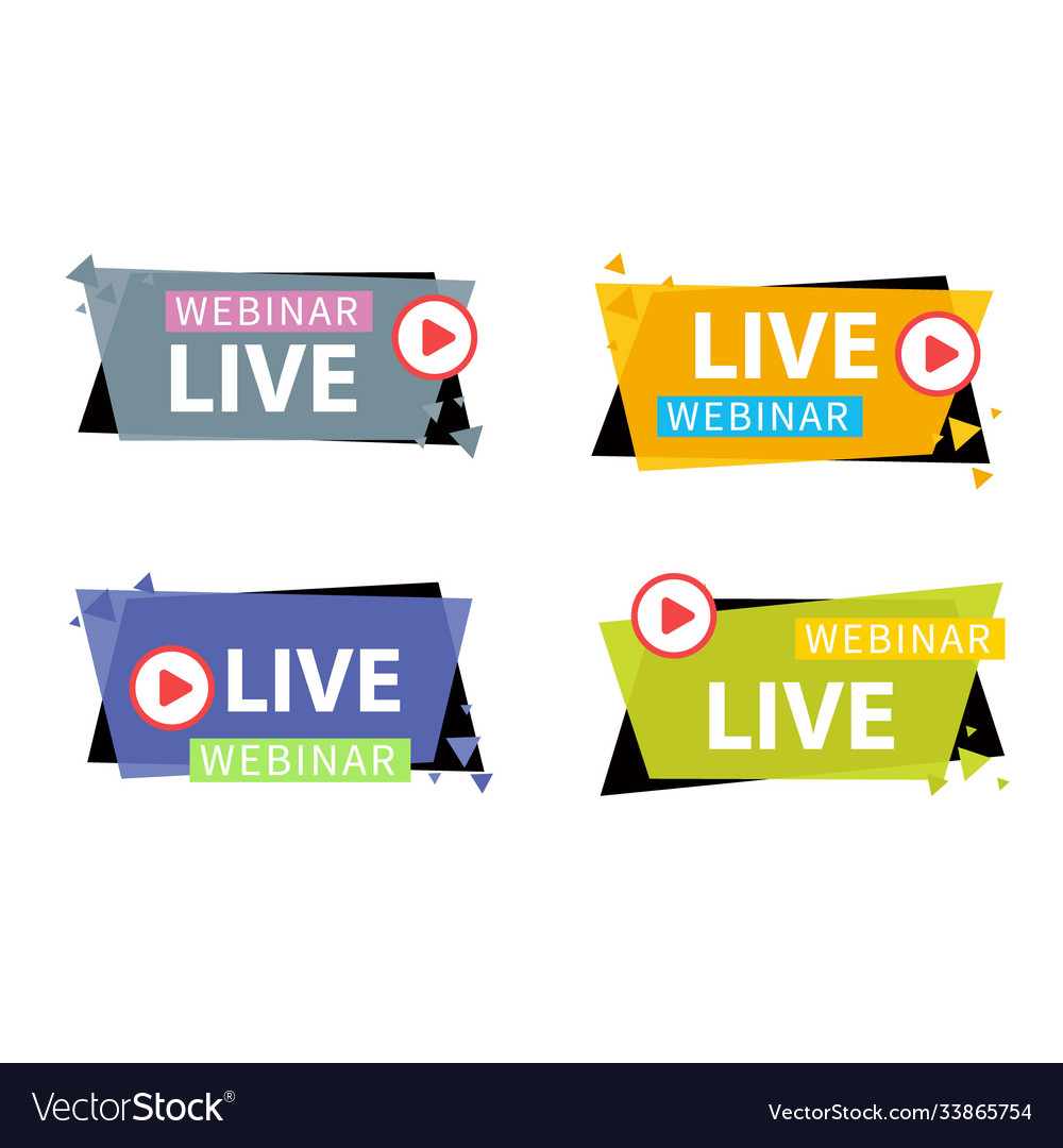 Live webinar button