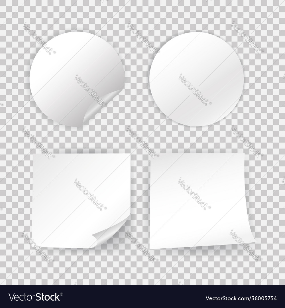Realistic mock up on empty background post note vector image Realistic mock up on empty background post note