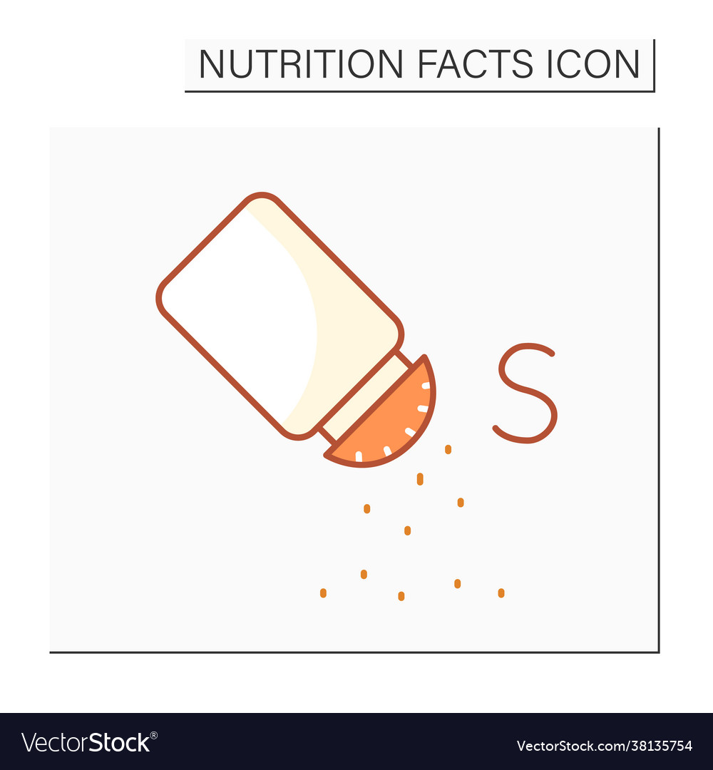 Salzfarbe Icon vector image Salzfarbe Icon