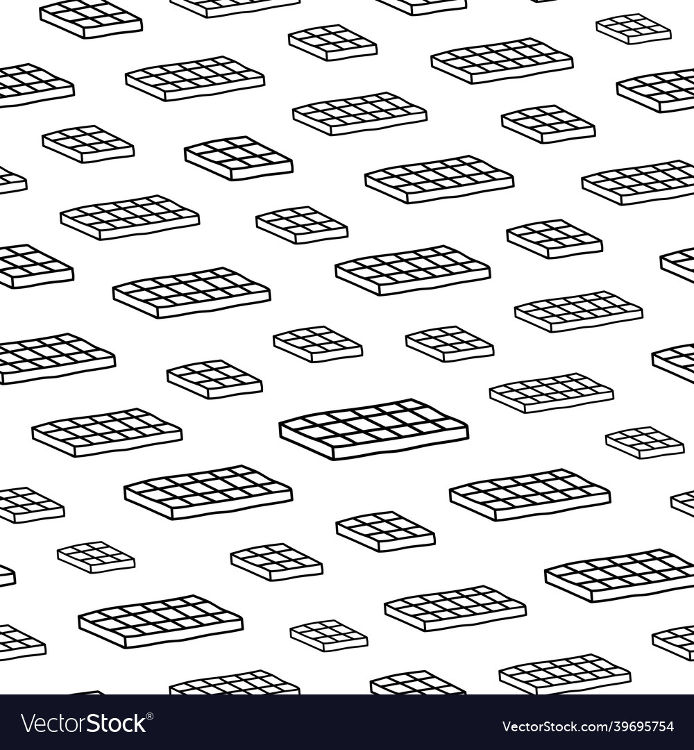 Seamless pattern with chocolate bars